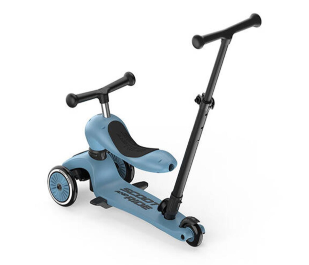 Scoot & Ride Highwaykick 1 Push and Go 2w1 Jeździk i hulajnoga Steel - 1325352 - zdjęcie 2